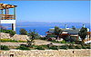 Agia Galini: Blick von den Alexena-Apartments auf das Dorf und die Messara-Bucht